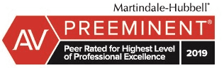 Martindale-Hubbell®, Peer Rated for High Professional Achievement, 2019